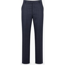 HC MEN CLASSIC Erkek Desenli Pantolon Modern Fit Lacivert Düz Kesim