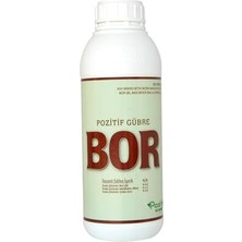 Borlu Çinkolu Sıvı Gübre Bor Noksanlığında Şekil Düzgünlüğü Sağlar Çiçek Meyve Tutumu Polen Oluşumu 1 Litre