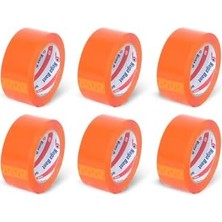 45 mm x 100 mt Turuncu Koli Bandı 6 Adet