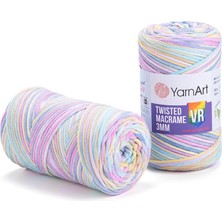 El Örgü Ipi Twısted Macrame 3 mm Vr, 929, 4X250 gr