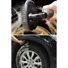 Buffer Çok Amaçlı Araç Temizlik Fırçası, Siyah, Ergonomik Tasarım, Oto Iç ve Dış Yüzeyler Için, Jant Koltuk Halı Torpido, 5 Adet