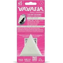 Vavana Trio Araba Klima Kokusu - Sakız Aromalı Oto Kokusu | Bpa & Sıvı Içermez | 45 Gün Etkili Araç Kokusu (Big Babol)