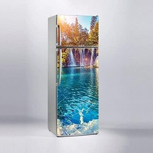 Buzdolabı Kaplama Dolap Kaplama Etiketi 3D Şelale