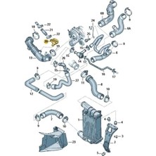 1.8t Motor Turbo Basınç Ayar Valfi 034129101B Vw Passat B5 ile Uyumlu 1997-2000