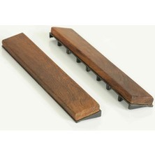 Ez-Floor End Parça Kilitli Döşeme Masif Tik Ahşap (2'li Set)