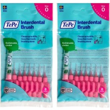 0.4 mm - Pembe Diş Arayüz Fırçası (1 x 8 Adet) (2 Paketi)