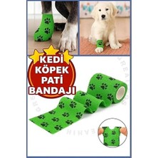 Octacare Su Geçirmez Kendinden Yapışkanlı Kedi & Köpek Pati Bandajı – Ayak Koruyucu Bandaj Ayakkabısı 2 Adet Yeşil