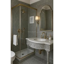 Plastik Banyo Wc Havalandırma Menfezi, Kolay Montajlı, Sinek Böcek Geçirmeyen Yapı, Çift Taraflı Bantla Kullanılabilir, Buhar ve Nem Önleyici, Panjur Sistemli, Estetik Tasarım (35X45 Cm)