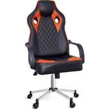 Türksit Spider Oyuncu Koltuğu Metal Ayak Gri Sünger Oturum Yüzeyi ile Tekerlekli Ergonomik Tasarım