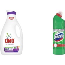Sıvı Çamaşır Deterjanı Sık Yıkanan Çamaşırlar Için, 2470 Ml, 38 Yıkama, 1 Adet(1) Domestos Yoğun Kıvamlı Çamaşır Suyu Maksimum Hijyen Dağ Esintisi, 750 Ml(2)