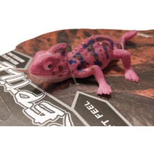 Animal World Calimera Toys Hayvan Figürleri Oyuncak Bukalemun Mor Yumuşak Dokulu