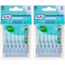 Blister X-Soft 0.6 mm - Mavi Diş Arayüz Fırçası (1x 8 Adet) (2 Paketi)