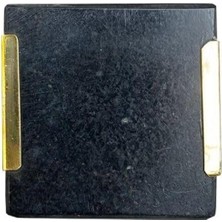 Çap 40MM x 40MM Siyah/parlak Sarı Düğme Kulp/doğal Taş