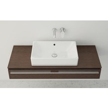 Nuo 7436B003-0012 Dikdörtgen Çanak Lavabo, 50 Cm, Beyaz