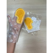Silikon Bulaşık Yıkama Eldiveni 1 Çift | Su Geçirmez, Dayanıklı, Kaymaz Temizlik Eldiveni | Avuç Içi Fırçalı, Çok Amaçlı, Yeniden Kullanılabilir Mutfak Temizlik Eldiven
