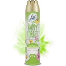 Fresh Breath Happy 300 ml Aerosol Koku | Araç ve Oda Için Ferah ve Kalıcı Aroma