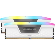 Corsaır Vengeance Rgb 32GB (2X16GB) 6000MHZ Ddr5 C36 1,35V Ram Amd Expo (CMH32GX5M2E6000Z36W)