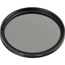 55MM Cpl Polarize Filtre – Dairesel (Circular) Polarizasyon | Yansıma Azaltıcı | Metal Çerçeve | Renk Doygunluğu Artırıcı