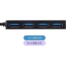 5648 Type C USB 3.1 4 Port USB 3.0 2.0 Hub Çoğaltıcı Çoklayıcı Dönüştürücü Switch
