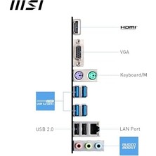 Msı MB Pro B650M-E Am5 Ddr5 6800MHZ(OC) HDMI VGA M.2 Usb3.2 2.5g Lan Matx