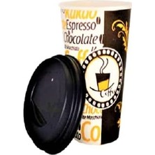 Aygün Excodi Cup -  12 Oz Siyah Kapaklı Karton Bardak - 300 ml - 100 Adet Kaliteli Kahve Bardağı, Sızdırmaz, El Yakmaz - Bej (Americano,, Capuccino)