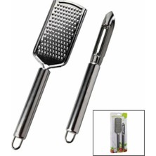 Leylart Saplı Metal Rende 2in1 Metal Soyacak & Soyacak Seti