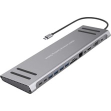 14IN1 Type-C To Multi Function Docking Station - 4K Hdmi Dönüştürücü 100W Pd 3.0