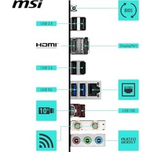 Msı B550 Gamıng Wıfı Am4 Anakart, Ddr4 4400MHZ, Pcıe 4.0, Wi-Fi 5, 1g Lan, USB 10GBPS, Atx