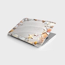 Laptop Bilgisayar Notebook Pc Kaplama Etiketi Deniz Kabukları