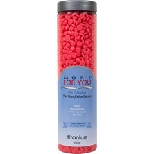 More For You Pembe Titanyum Film El Ağdası Boncuk Granül 450 gr Tüm Cilt Tipleri İçin Kullanım