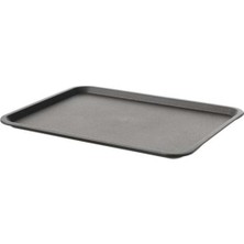 Servis Tepsisi 37X29 cm Sunum Tepsisi Çay Kahve Taşıma Plastik Tepsi Gri Renk 5045777777785
