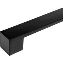 Mutfak ve Banyo Dolabı Kapakları ve Çekmeceler Için Kalın Metal Kulp Paslanmaz Alüminyum Mobilya Dolap Kulbu 160MM Mat Siyah 2 Adet