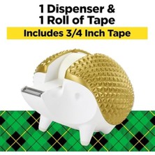 Marka Kirpi Bant Dispenseri, Hediye Paketleme Için Harika, 3/4" x 350" Bant Rulosu Içerir (C47-HEDGEHOG-G)