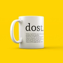 Sıkı Dostlara Hediyelik Kelime Anlamlı Kupa