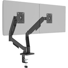 F180 Slim 17-32” Ikili Monitör Standı Siyah (Maks: 9kg)