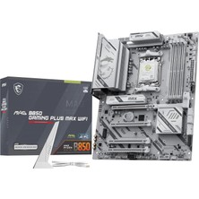 Msı MB Mag B850 Gamıng Plus Max Wıfı Am5 Ddr5 8200MHZ(OC) Dp 3x M.2 USB 10GBS 5g Lan Wı-Fı 7 Atx