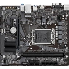 Gigabyte H610M H V2 Ana Kart - Intel Core 14. Cpu'ları Destekler, 4+1+1 Hibrit Dijital Vrm, 5600 Mhz'e Kadar Ddr5, 1 x Pcıe 3.0 M.2, Gbe Lan, USB 3.2 Gen 1