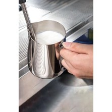 304 Çelik 600 ml Kahve Süt Köpürtme Potu Sütlük Pitcher CIN503