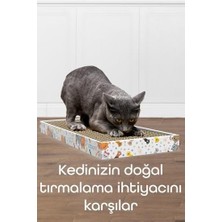 Tırmata Doğal Düz Ondüle Karton Kedi Tırmalaması Kedi Tırmalama Tahtası Kartonu 47X17 cm Kahverengi