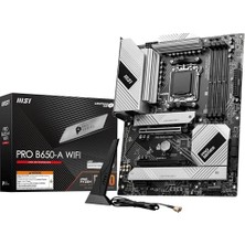 Msı Pro B650-A Wıfı Am5 Ddr5 7600MHZ(OC) HDMI Dp 3x M.2 USB 20 Gbps 2.5g Lan Wı-Fı 6e Atx