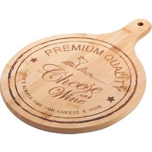 Bambu Peynir Sunum Tabağı, Tek Kişilik Bambu Sunum Tabağı | Doğal ve Şık - Lezzetli Atıştırmalıklarınızı Şık Bir Şekilde Sunun! (35 * 26 * 1.2cm)
