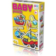 12003 Ks Baby Puzzle - Ulaşım Araçları / 15 Parça Puzzle / +2 Yaş