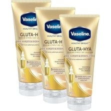 Gluta Hya Serum Etkili Uv Losyon Leke Karşıtı ve Aydınlarıcı 200 ml (3 Paketi)