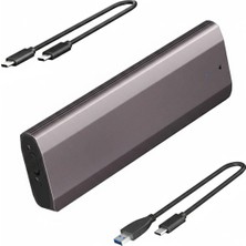 Lemorele Sd4, M.2 SSD Kutusu - Nvme/ngff (Sata) Destekli USB 3.2 Gen2 10GBPS Type-C Harici Disk Kabı