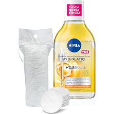 Aydınlatıcı Serum Içerikli Micellar Makyaj Temizleme Suyu 400ML, Serum Içerikli, Pamuk Hediyeli