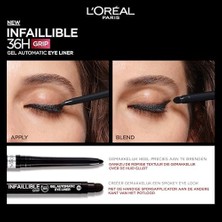 L'oréal Paris Infaillible Automatic Jel Göz Kalemi - Yoğun Siyah (2 Paketi)