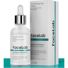 Facelab Yenileyici, Gözenek Sıkılaştırıcı ve Cilt Tonu Eşitleyici Aha Peeling Serumu 30 ml