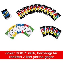 Mattel Games Uno Dos Kartlar Çocuklar ve Yetişkinler Için Aile Kart Oyunu Dos™ Ikinci Seri HNN01