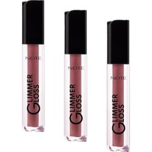 Cosmetics Glimmer Gloss Işıltılı Nemlendirici Dudak Parlatıcısı - 40 Rosy (3 Paketi)