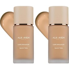 Alix Avien Kırışıklık Karşıtı Nemlendirici SPF30 Parlak Bitişli Fondöten Care Enhancer 816 (2 Paketi)